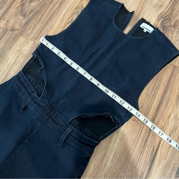 WeWoreWhat Cutout Slit Stretch Denim Jumpsuit - Picture 13 of 16